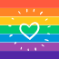 LGBTQ+Ally icon/safe location